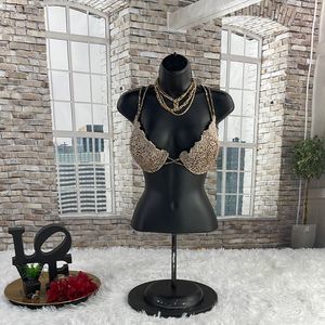 Women’s Enchanted Brown & Tan Laced Animal Print Push Up Bra (38D) D01